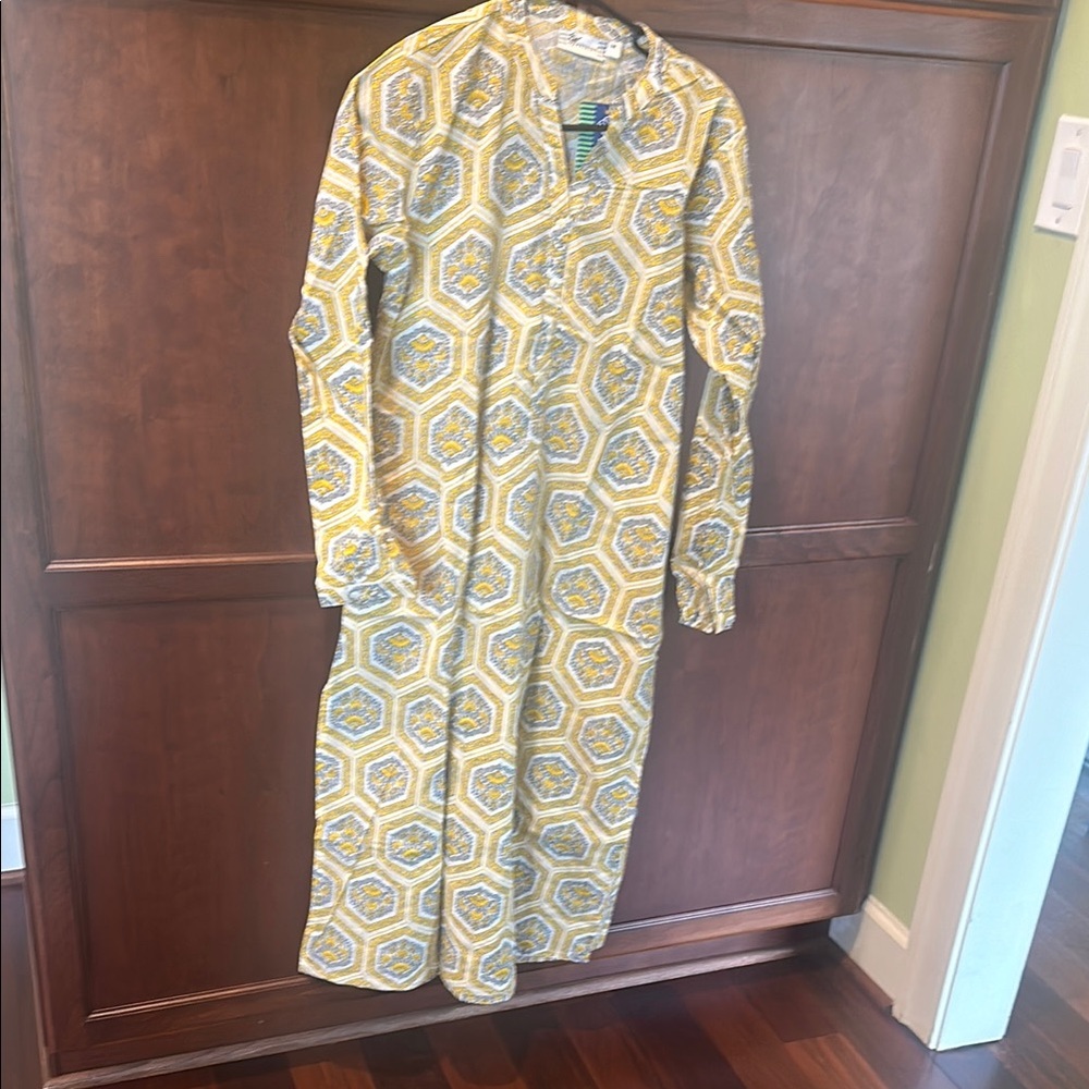 Westside brand Yellow Geometric Print Kurta in cotton